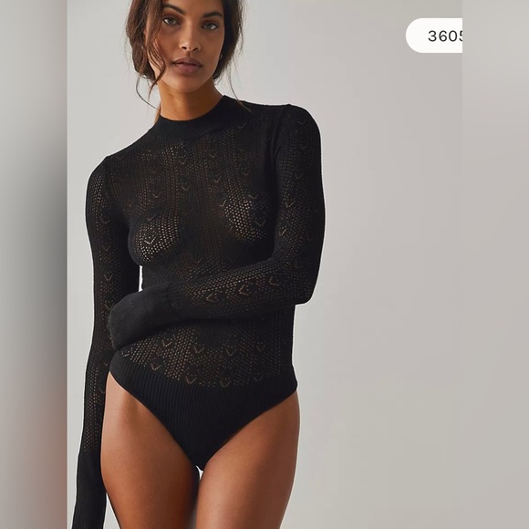 Free People Tops - NWT Free People Sunday Best Bodysuit Size: S in Black